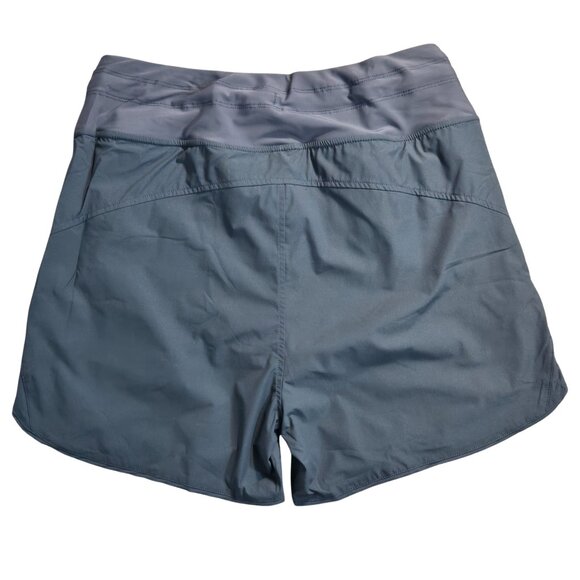 NWT | Women's Gray Swim Athletic Shorts Drawstring Zippered Pockets | Small - Picture 2 of 3